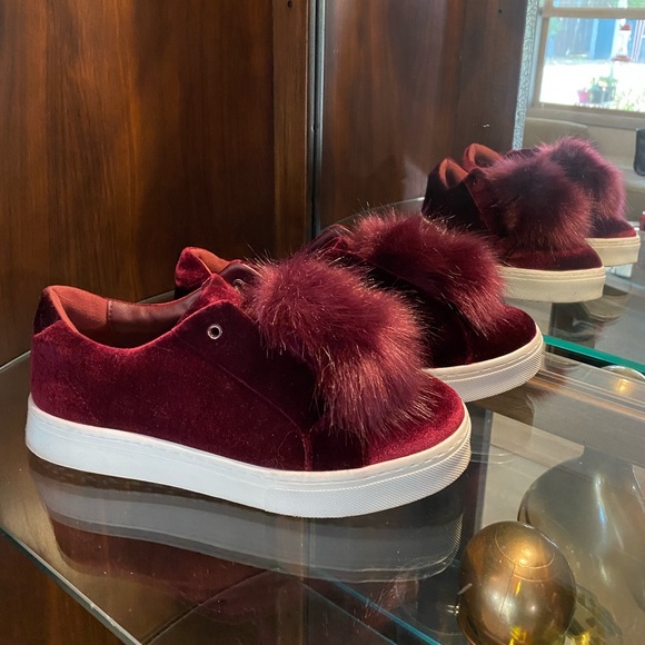 Sam edelman red velvet shoes Clearance